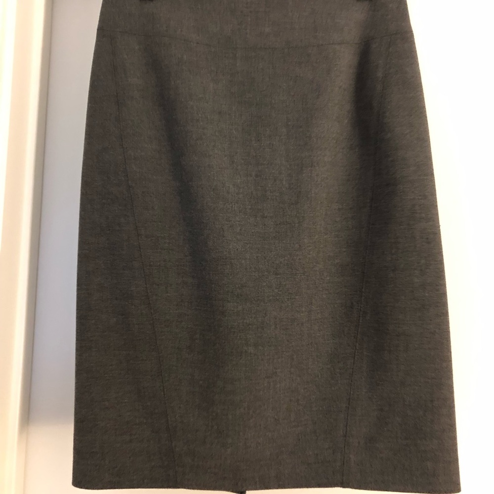 Ann Taylor Loft Gray Pencil Skirt 00
